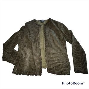 Leslie Fay dark green adorable business blazer coat